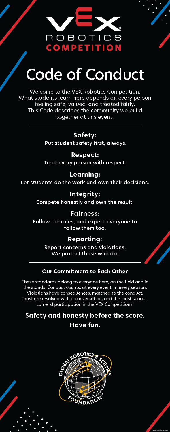 Code of Conduct - Retractable Banner Stand