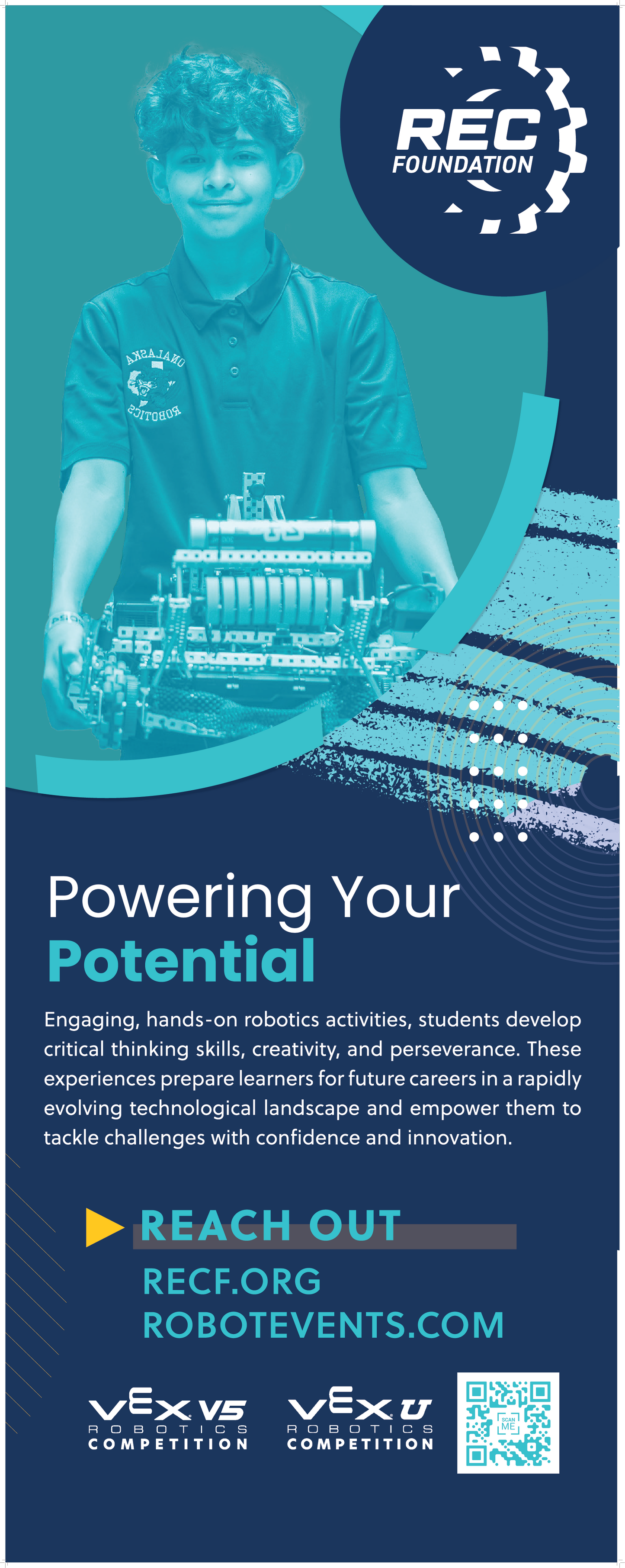 RECF - Powering Your Potential - Retractable Banner Stand