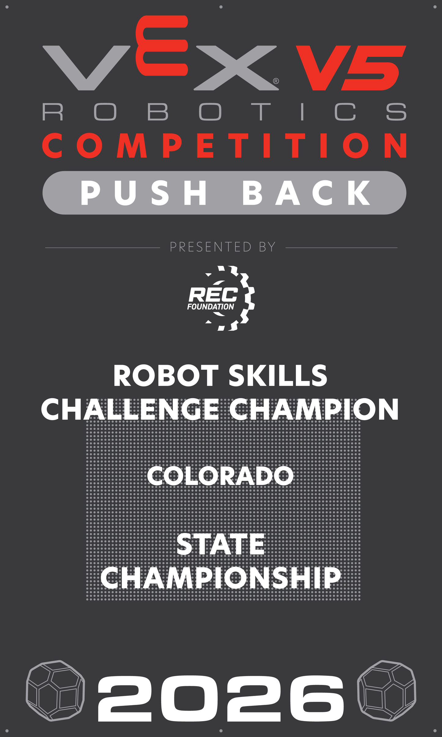 VEX V5 - Robot Skills Challenge Champion