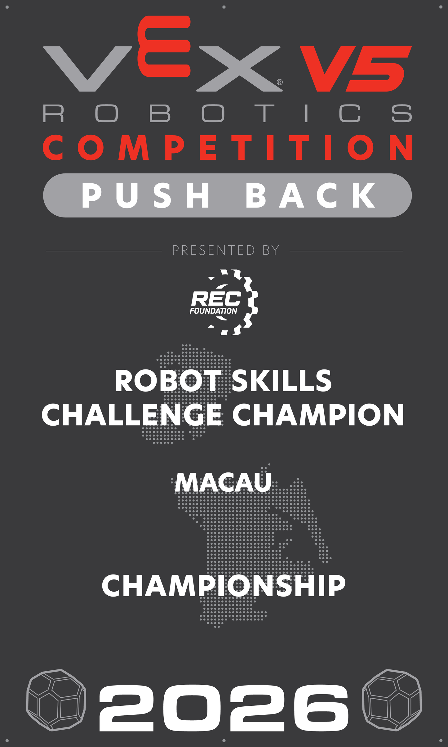 VEX V5 - Robot Skills Challenge Champion