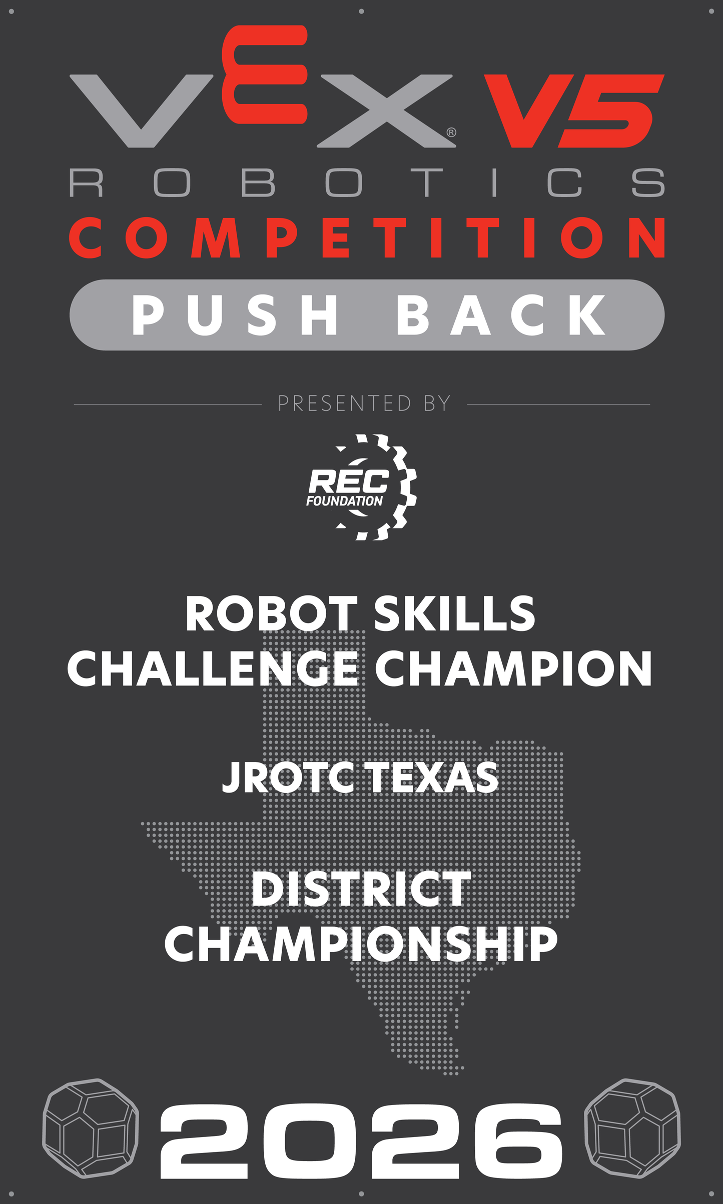 VEX V5 - Robot Skills Challenge Champion