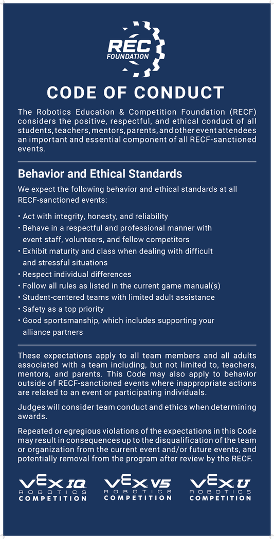 REC Foundation Code of Conduct Banner (Grant)