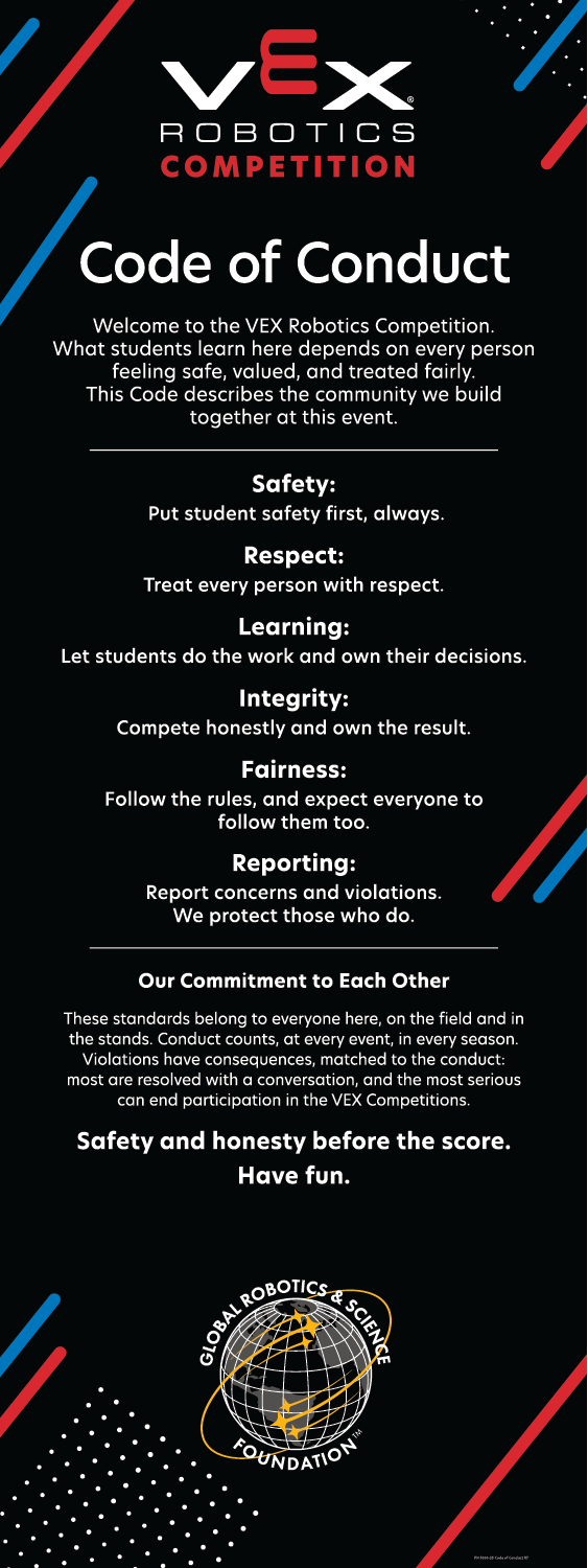 Code of Conduct - X-Style Banner Stand
