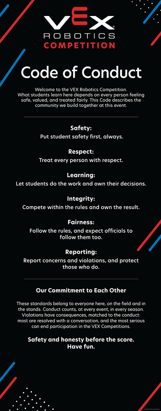 Code of Conduct - Retractable Banner Stand