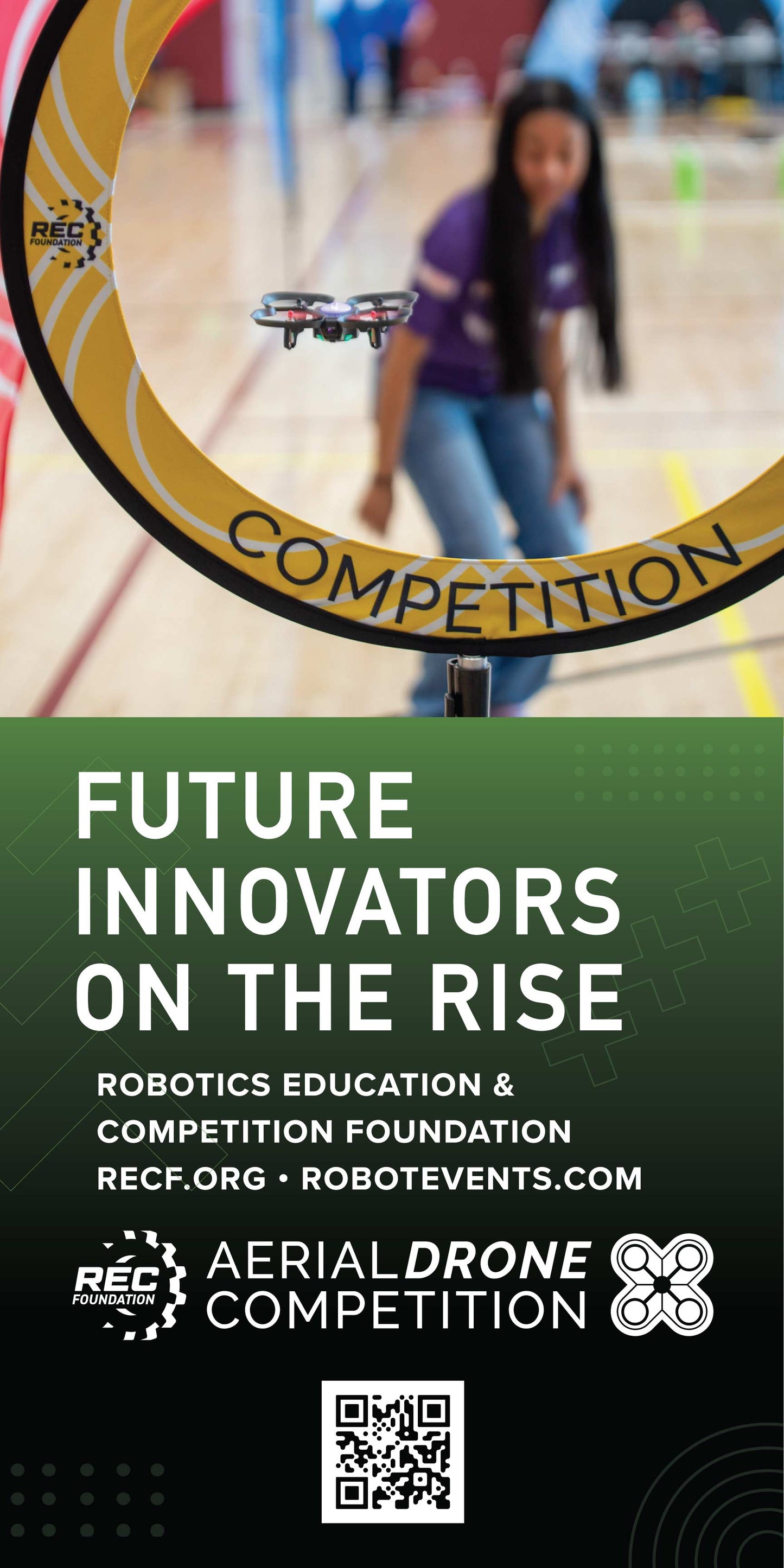 Aerial Drone Competition Future Innovators on the Rise Banner (Grant)