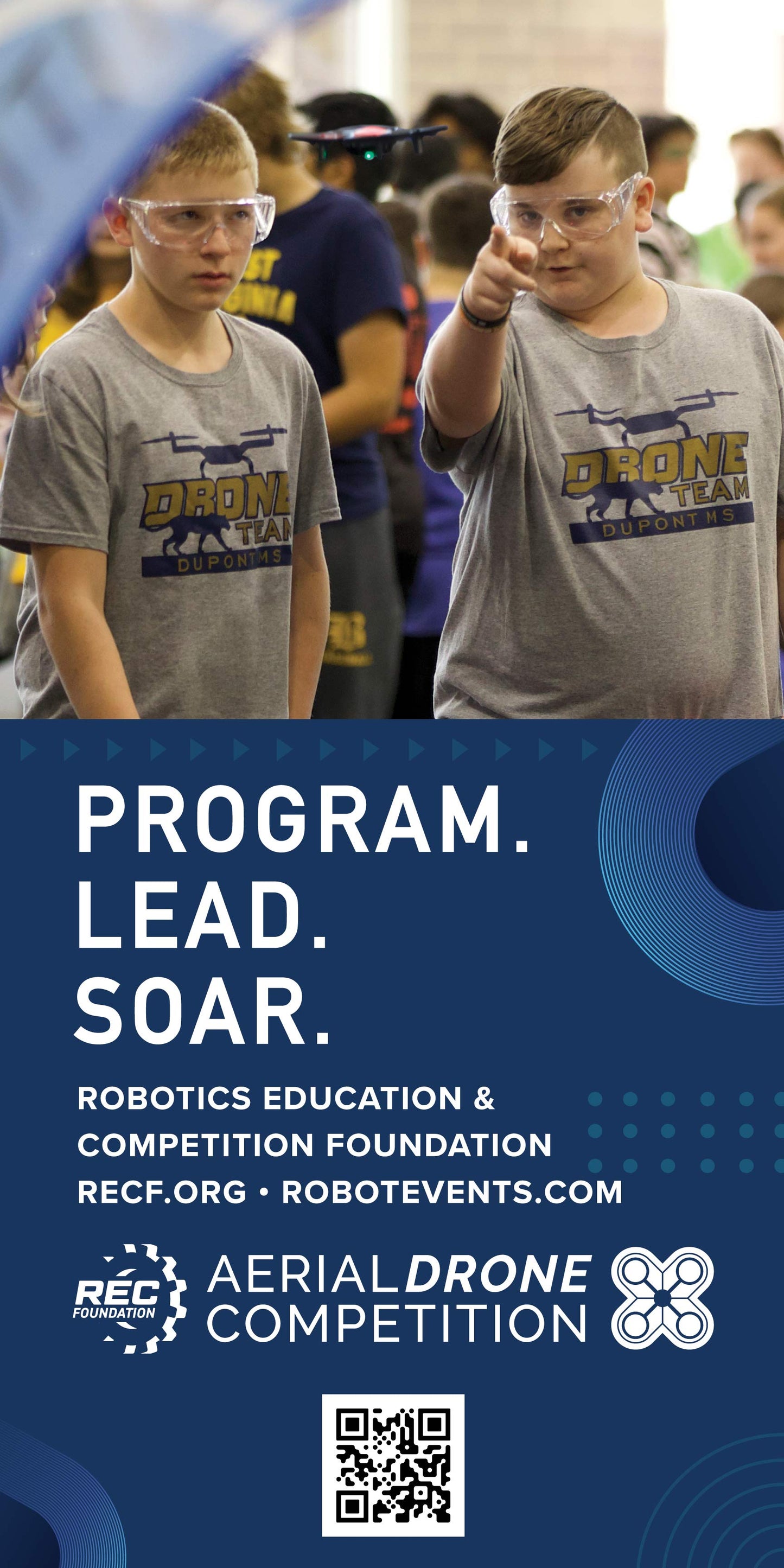 Aerial Drone Competition Program Lead Soar Banner (Grant)