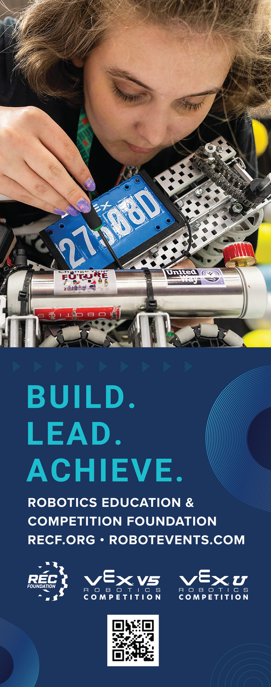 REC Foundation Build.Lead.Achieve Event Retractable Banner Stand