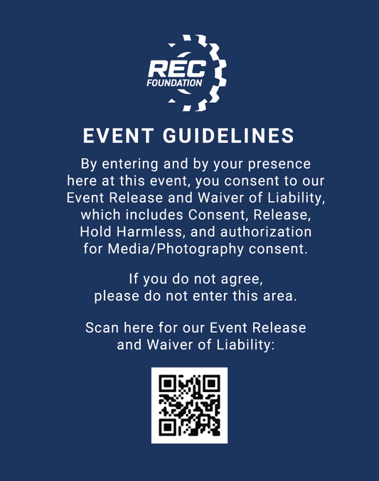 REC Foundation Event Guidelines Stand Insert